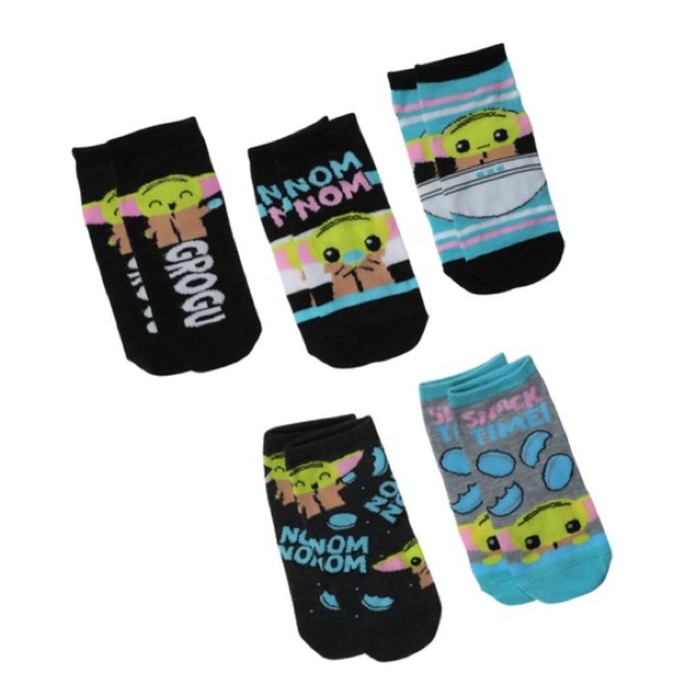Women’s Disney Star Wars The Madalorian The Child Grogu ankle socks 5-pack NWT